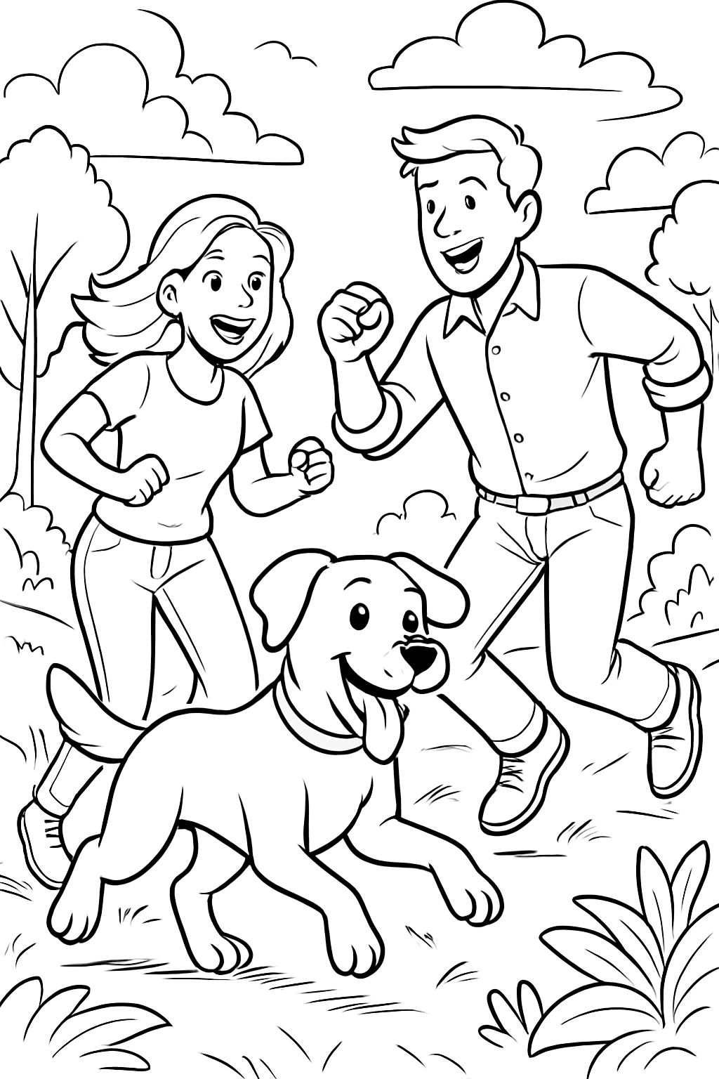 Mom, Dad, and Dog
