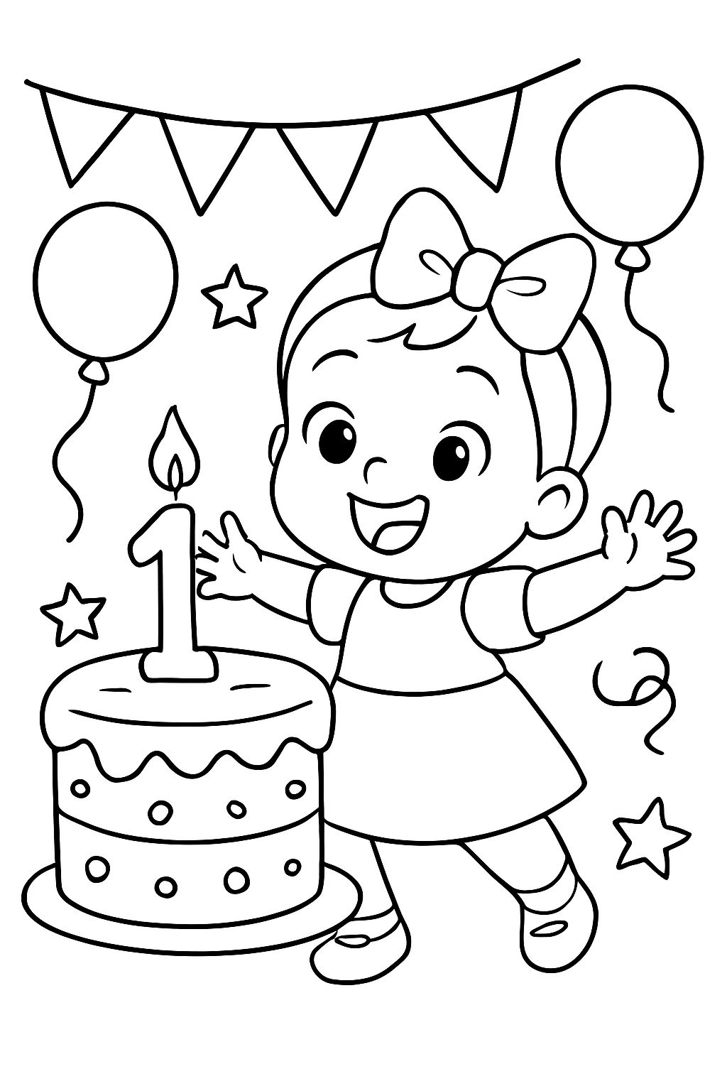 Happy birthday Nora with a baby girl wearing a hair bow celebrating her first birthday. Happy birthday Nora with a baby girl wearing a hair bow celebrating her first birthday.