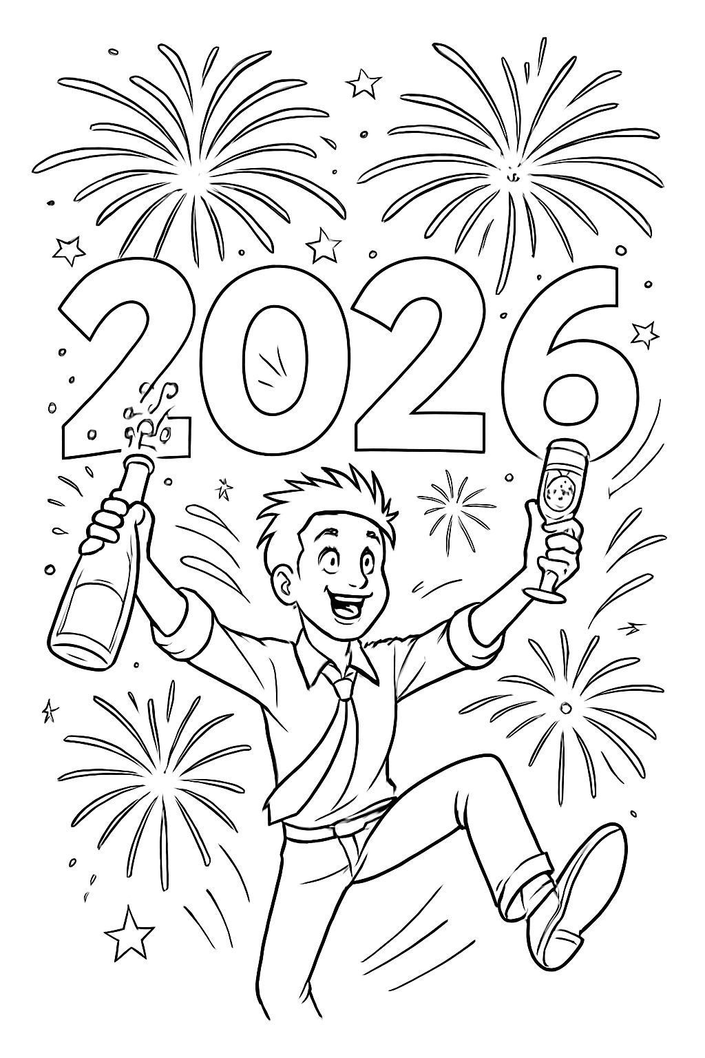 2026 Fireworks Champagne Glasses 2026 Fireworks Champagne Glasses