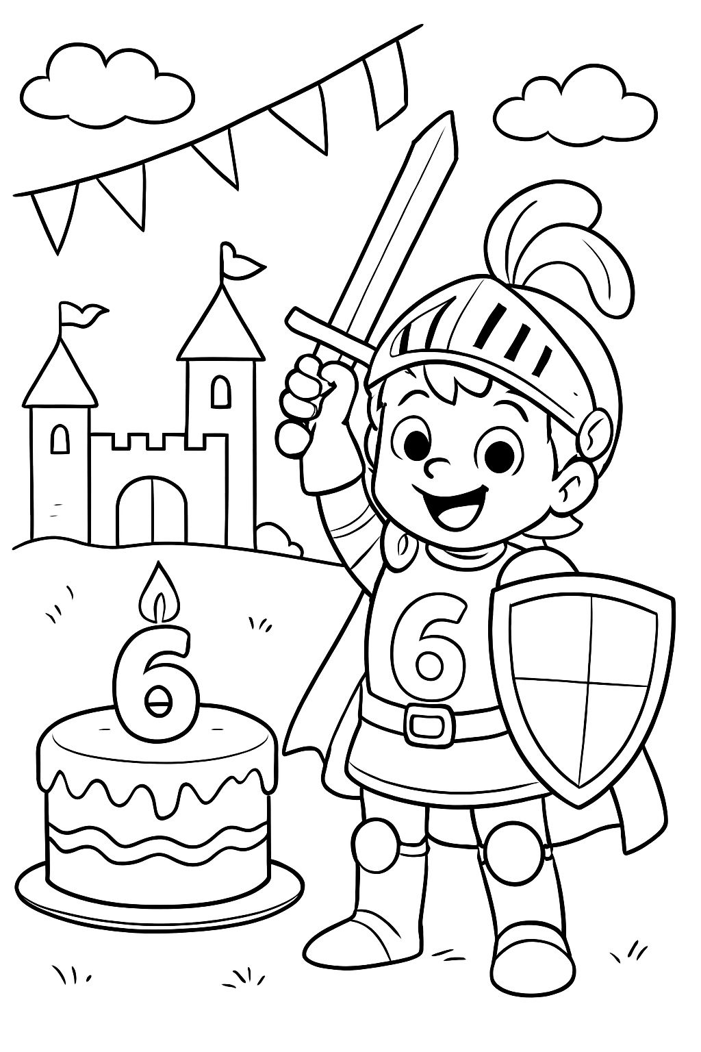 6 Jahre Geburtstag Ritter