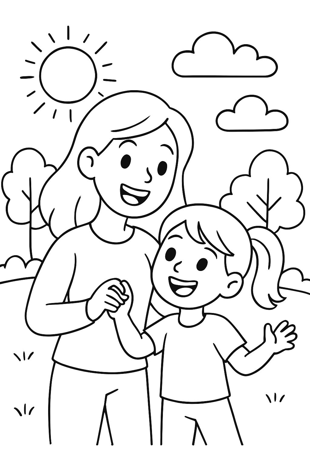 a mom with her daughter