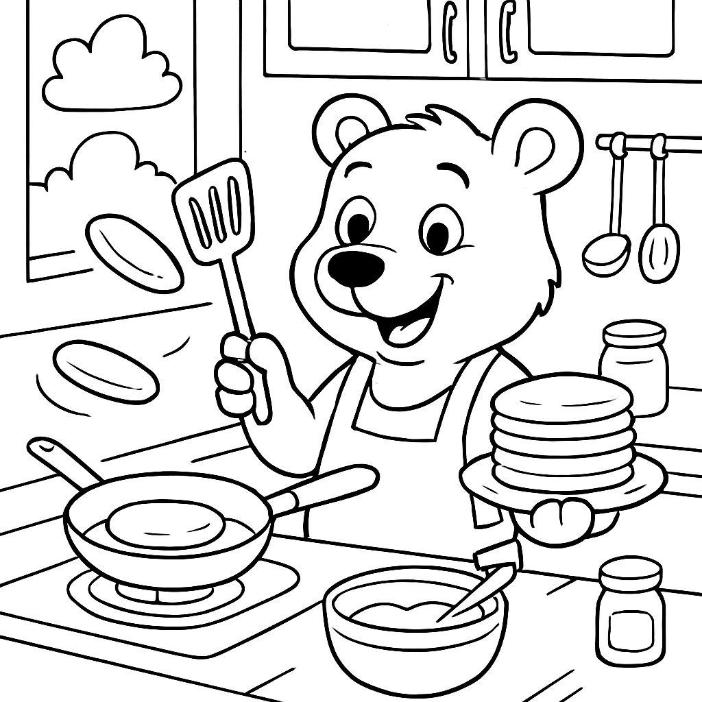 un animal faisant des crêpes un animal faisant des crêpes