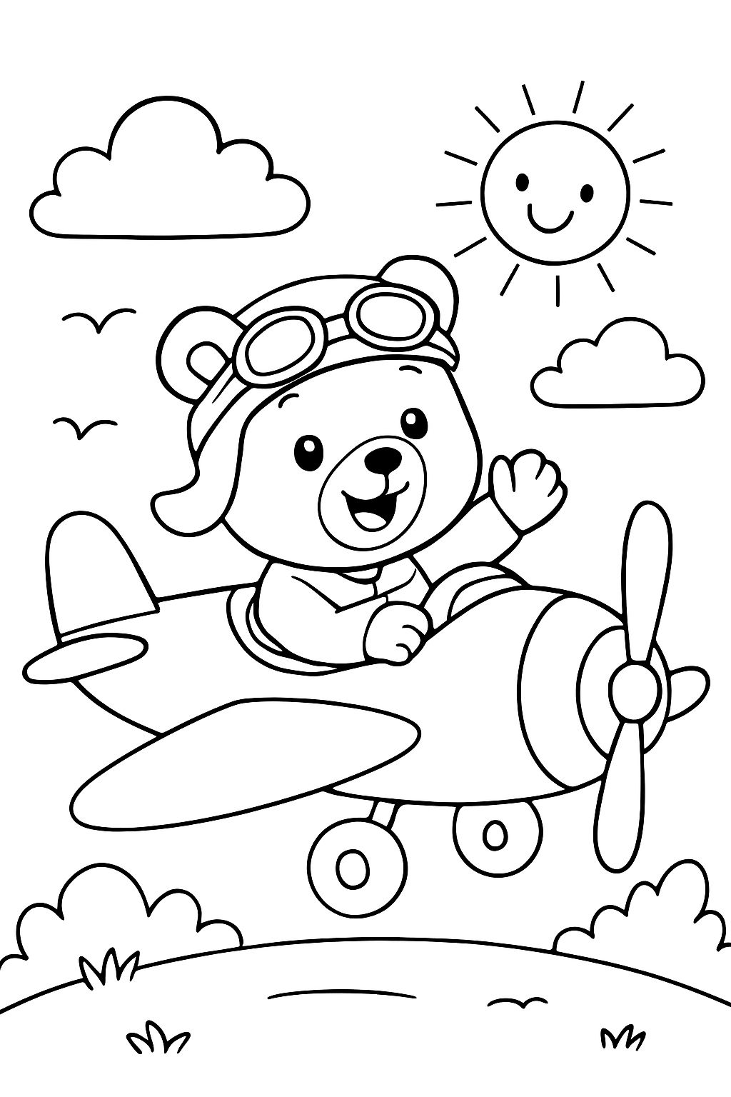 ours en peluche pilote