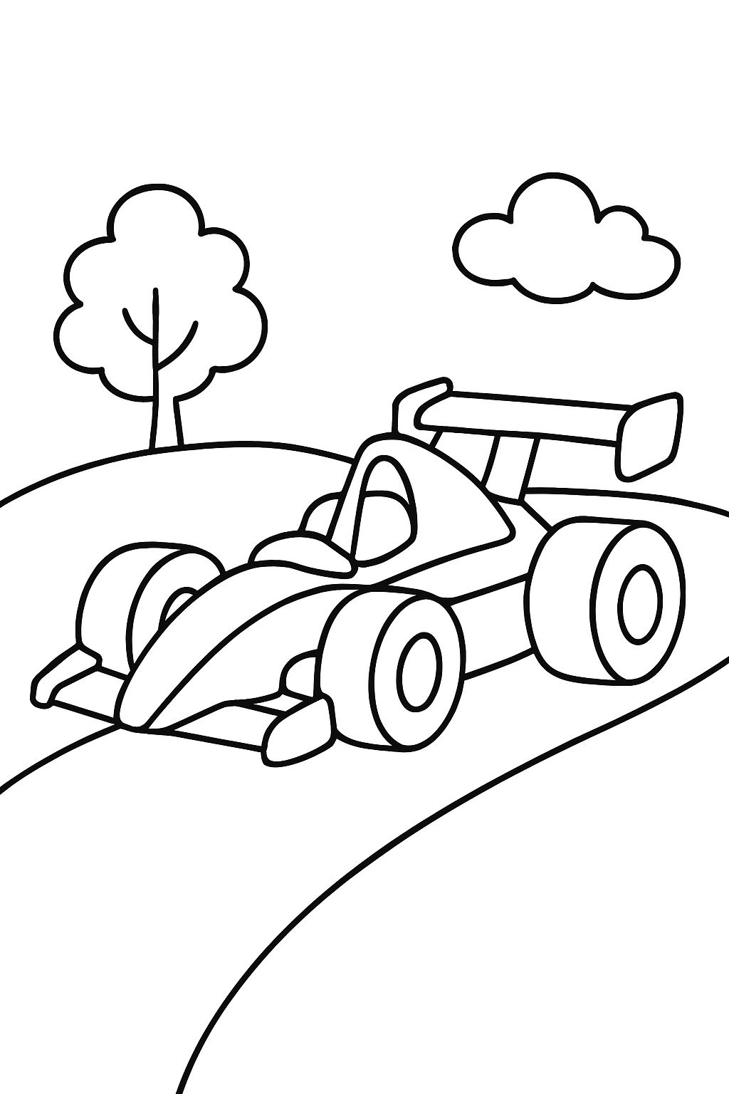 une voiture de course