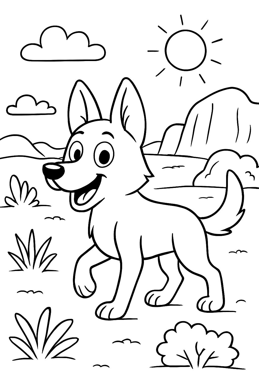 ein Dingo im Outback