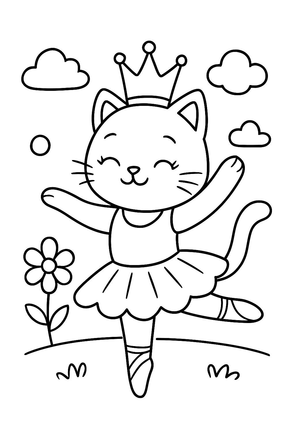 princesse chat ballerine