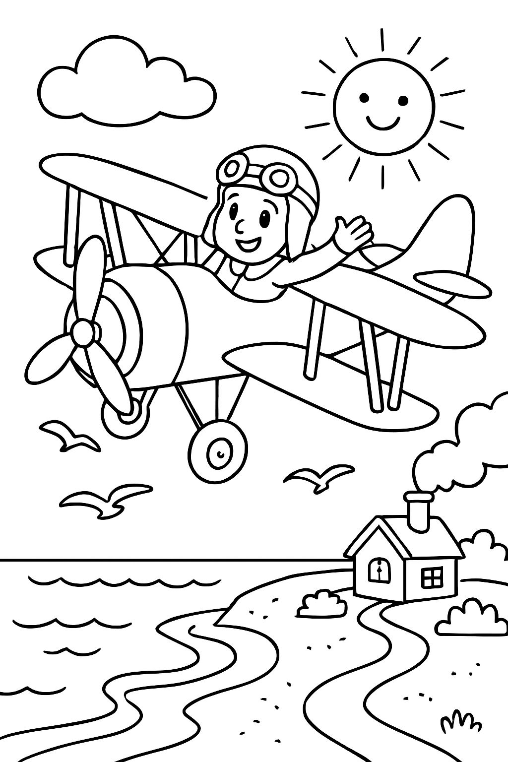 Double-decker above the coast