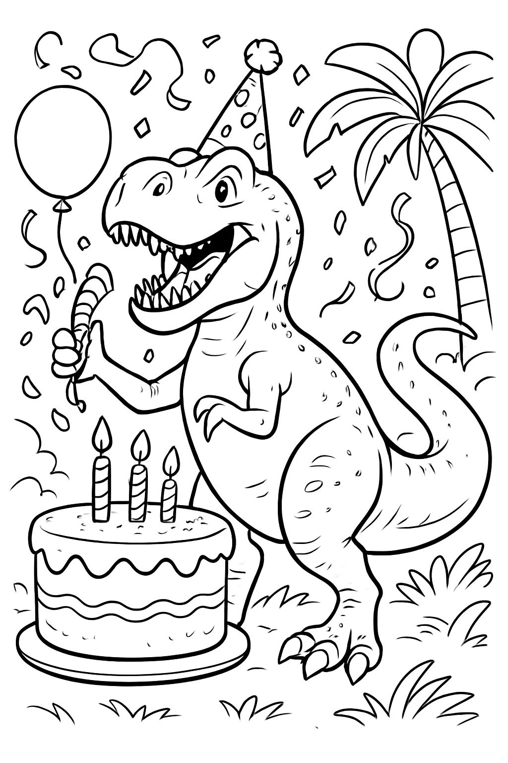 Dinosaurier feiert Geburtstag Dinosaurier feiert Geburtstag