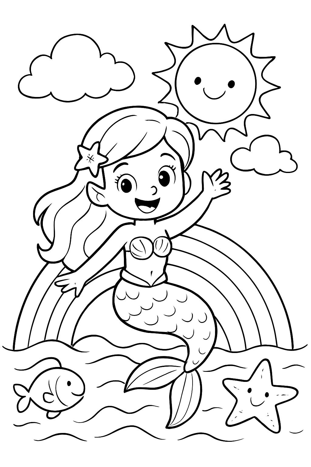 Arc-en-ciel avec sirène