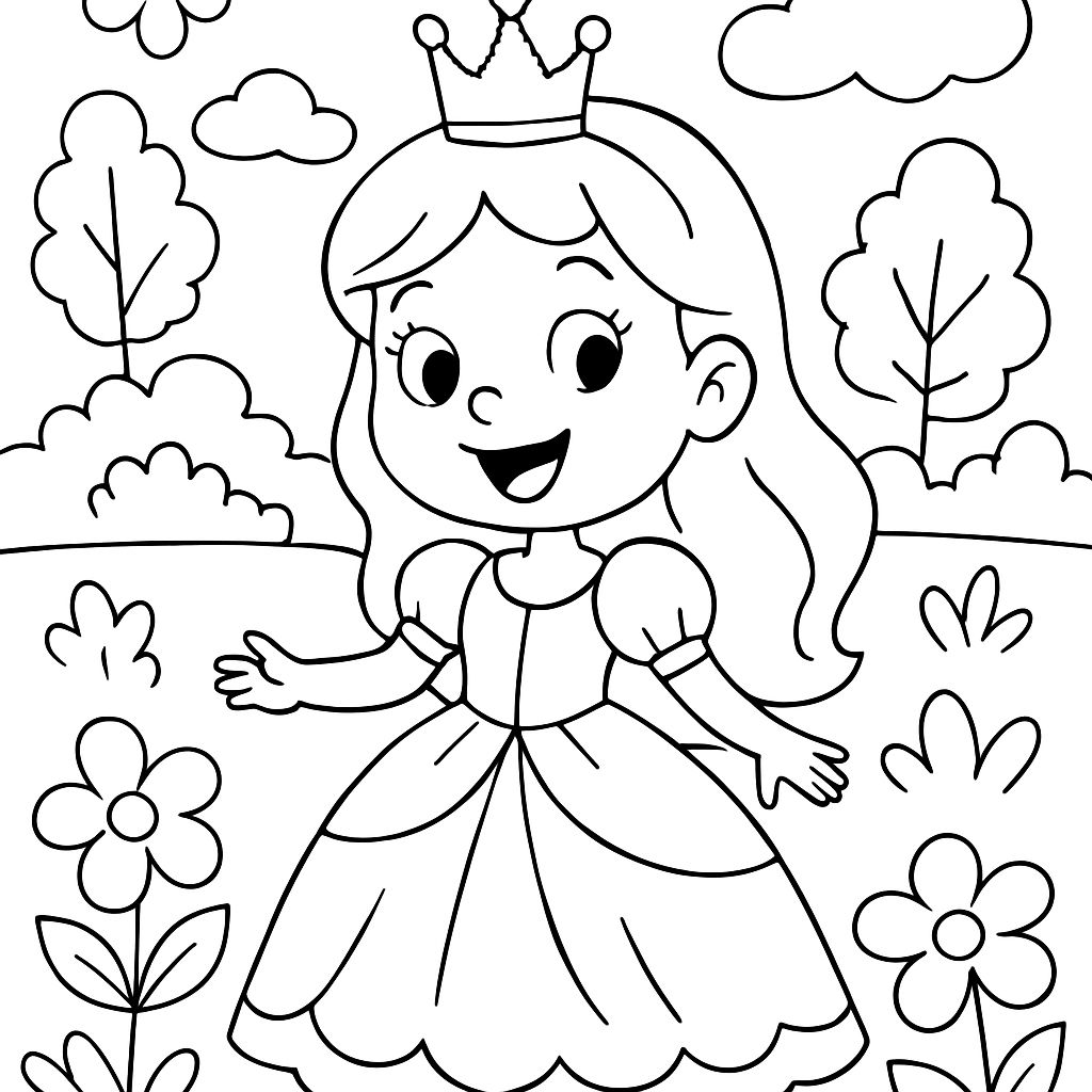 princesse dans un jardin princesse dans un jardin