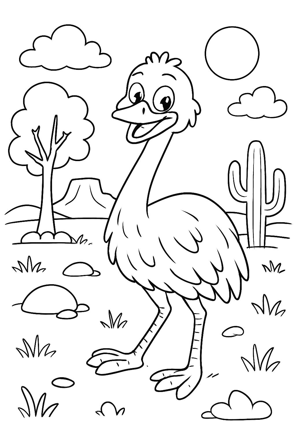 ein Emu im Outback