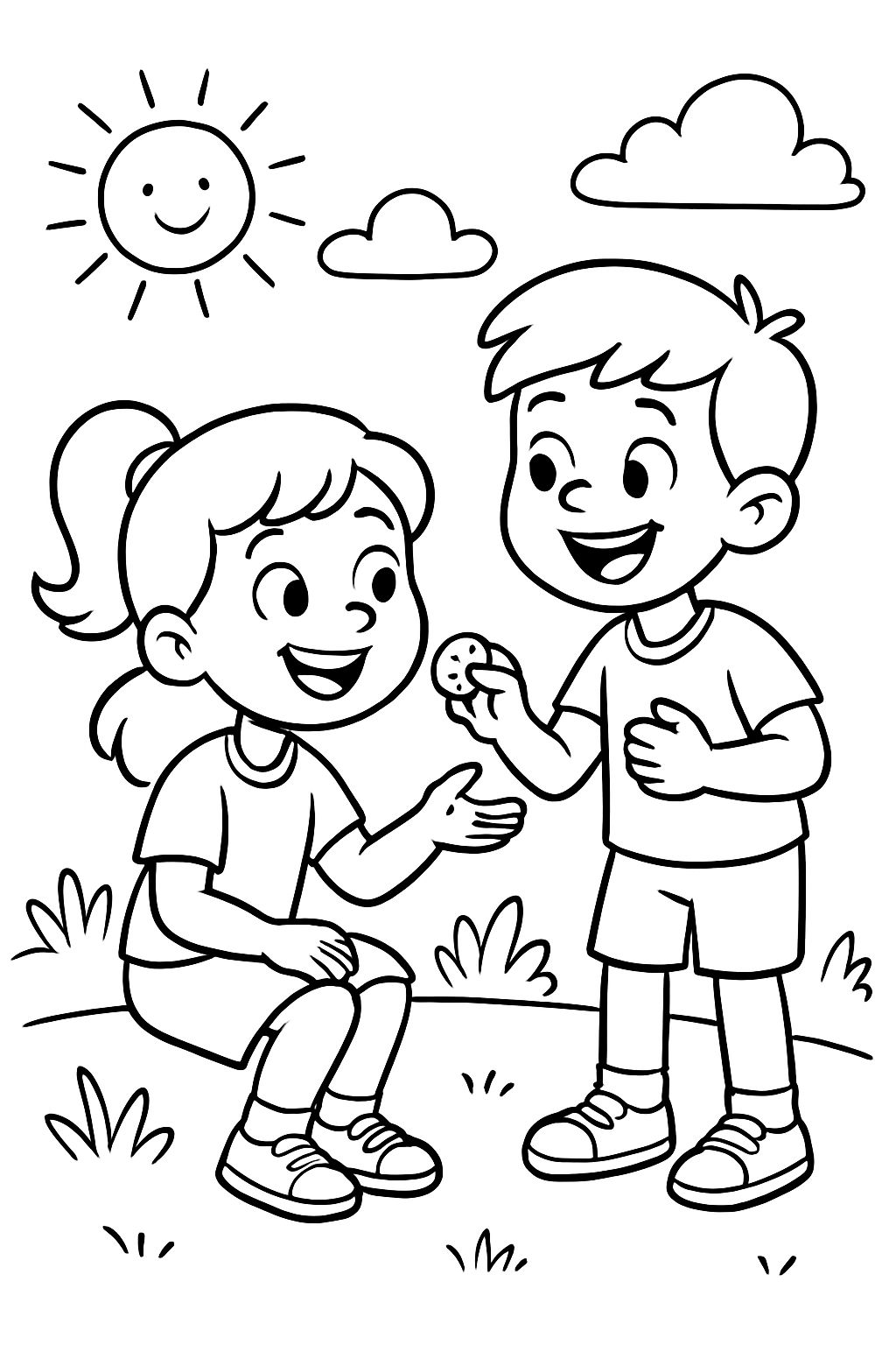 Kinder teilen Kinder teilen