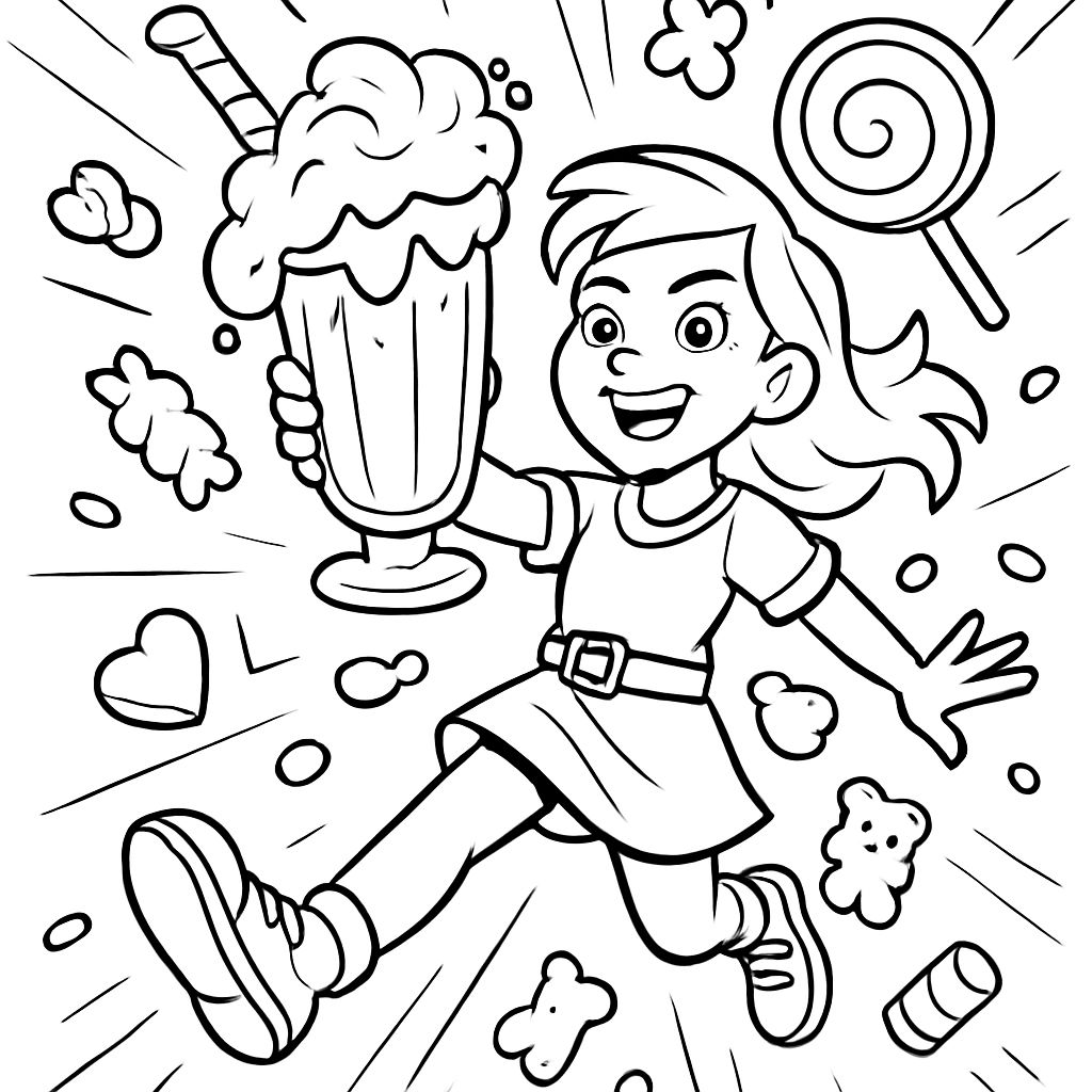 Milkshakes et bonbons. Ruby Milkshakes et bonbons. Ruby