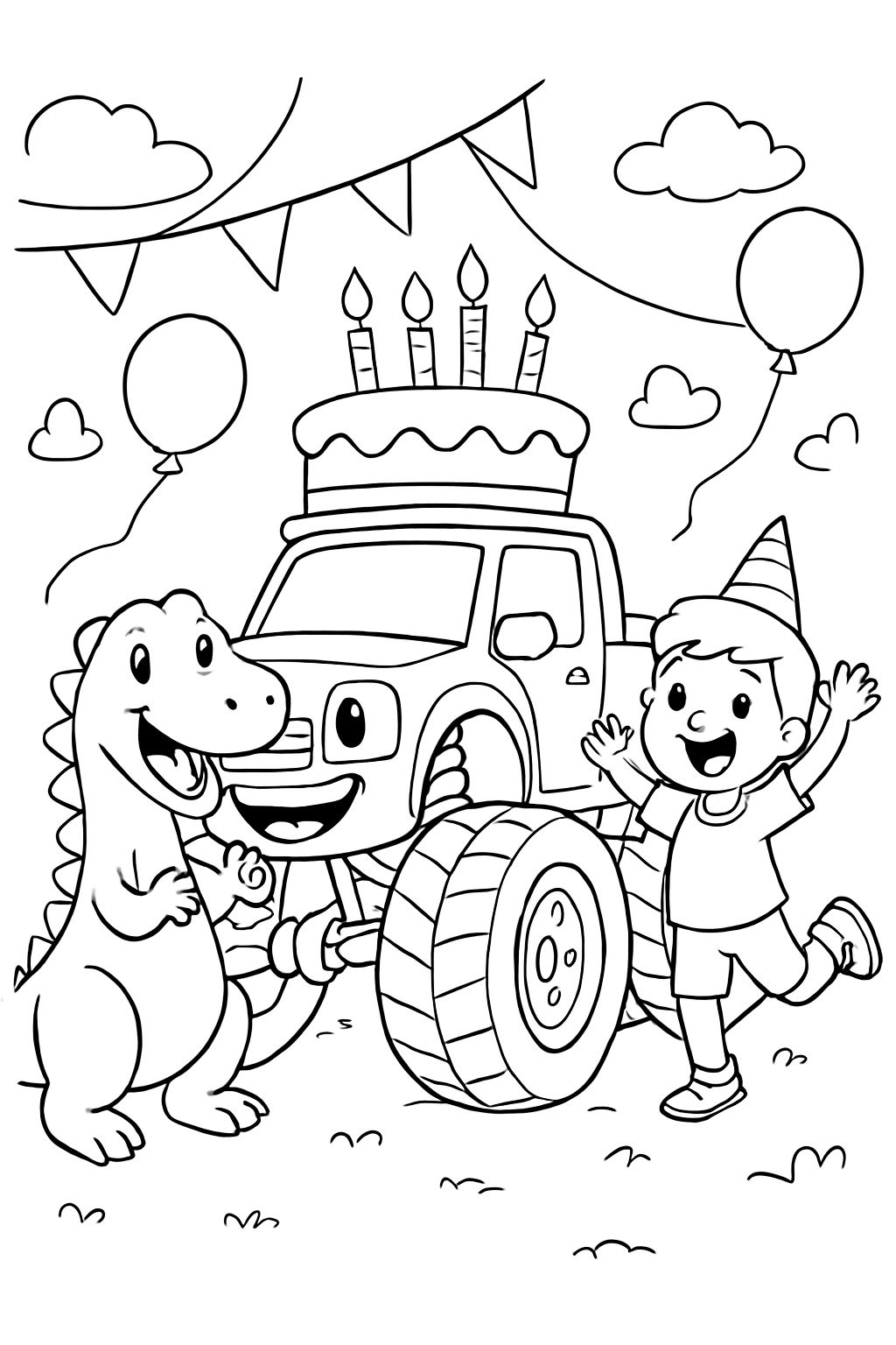 Monster truck birthday