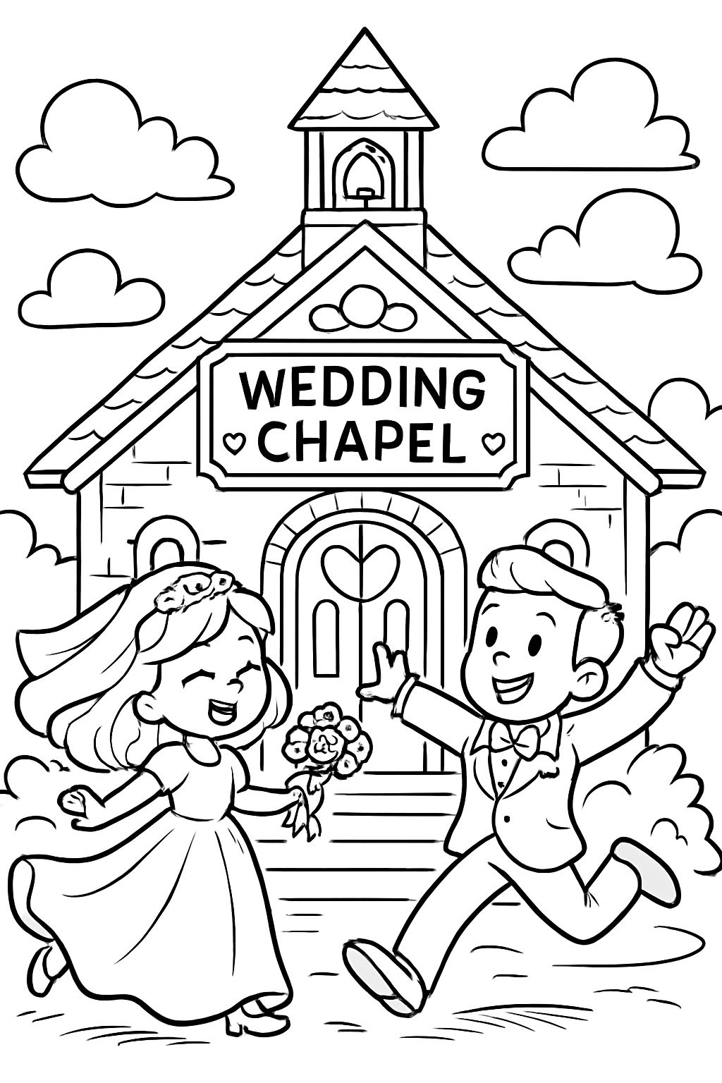 An adorable retro wedding chapel, completel