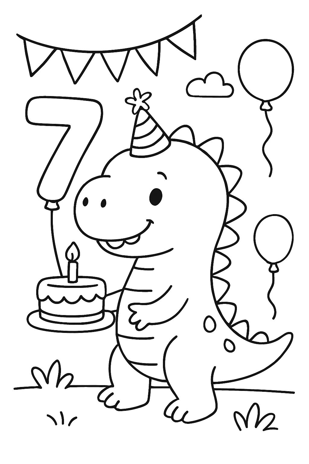 Dinosaurier 7. Geburtstagsparty Dinosaurier 7. Geburtstagsparty