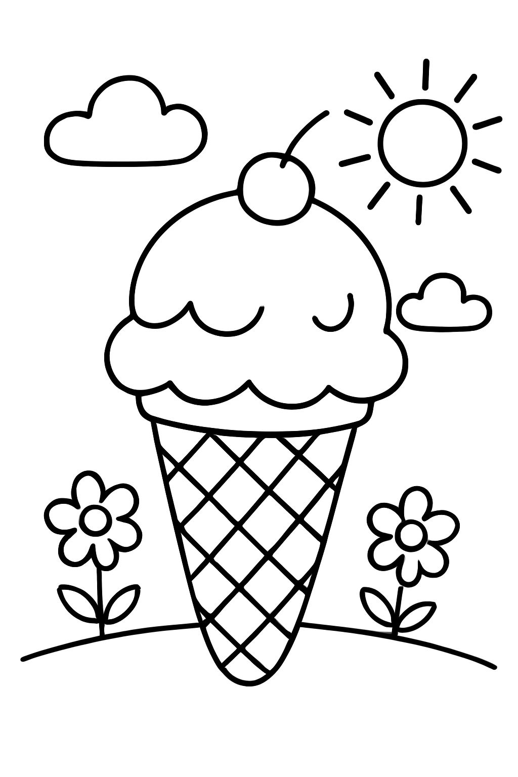 An ice cream cone
