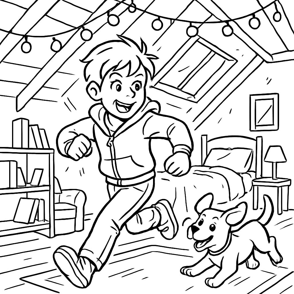 Confortável, Quarto no Sótão, Luzes de Fada Confortável, Quarto no Sótão, Luzes de Fada