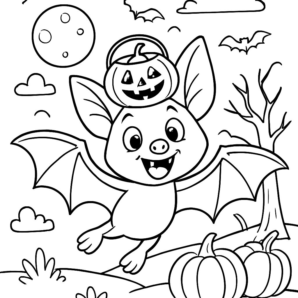 Um morcego de Halloween Um morcego de Halloween