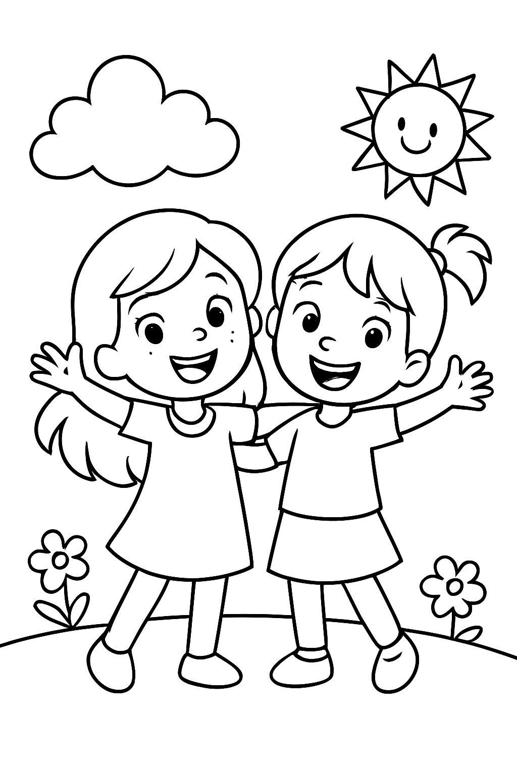 Hannah et Noémie comme meilleures amies