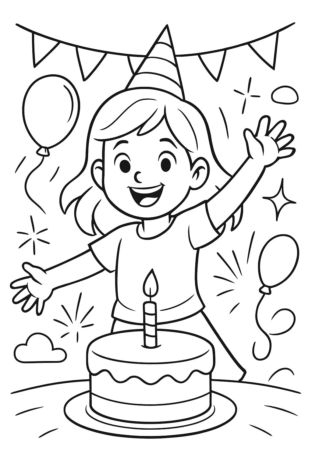 Ein einfaches Mädchen namens Gabriela, das Geburtstag hat mit einem einfachen Kuchen. Ein einfaches Mädchen namens Gabriela, das Geburtstag hat mit einem einfachen Kuchen.