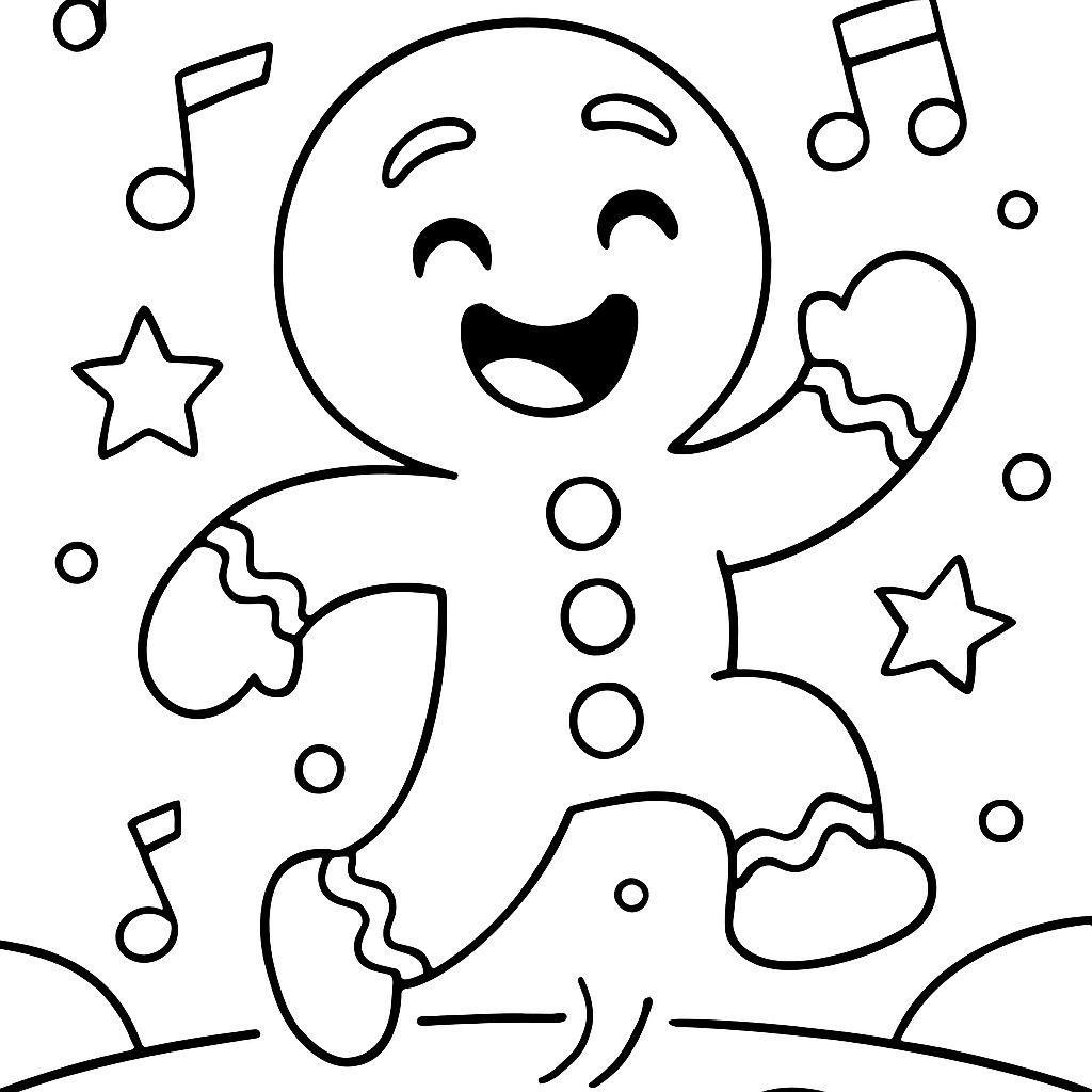 a dancing gingerbread man a dancing gingerbread man