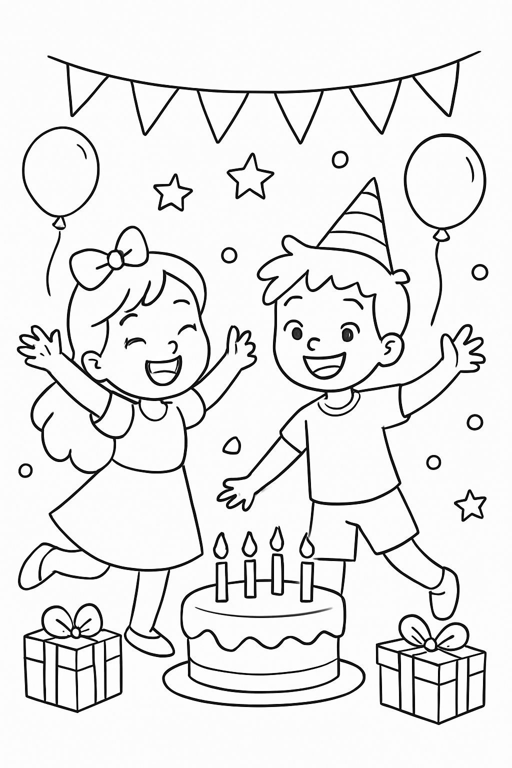 birthday party for girl with boy