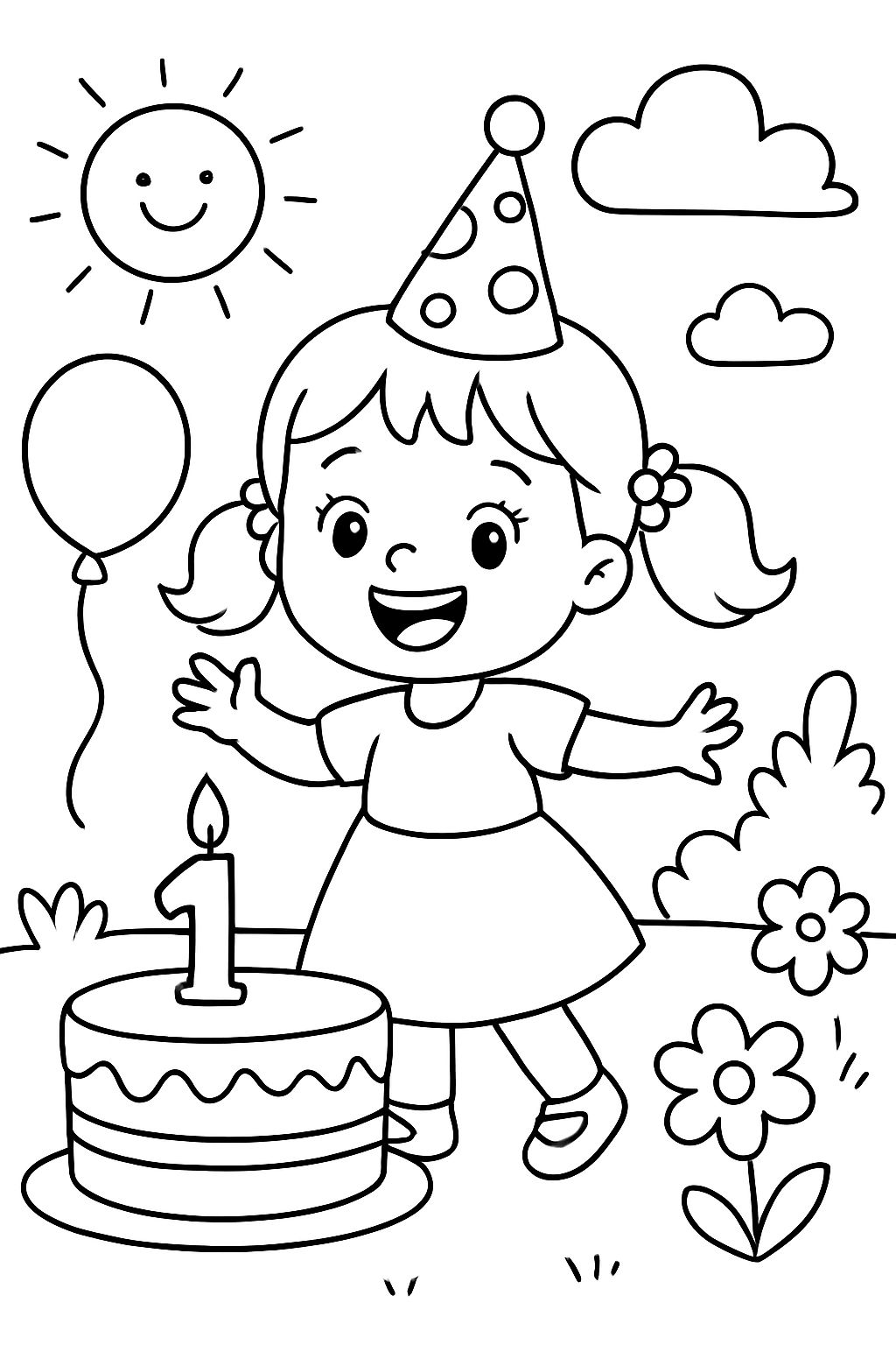 Alles Gute zum 1. Geburtstag, Marisol mit einem Mädchen Alles Gute zum 1. Geburtstag, Marisol mit einem Mädchen