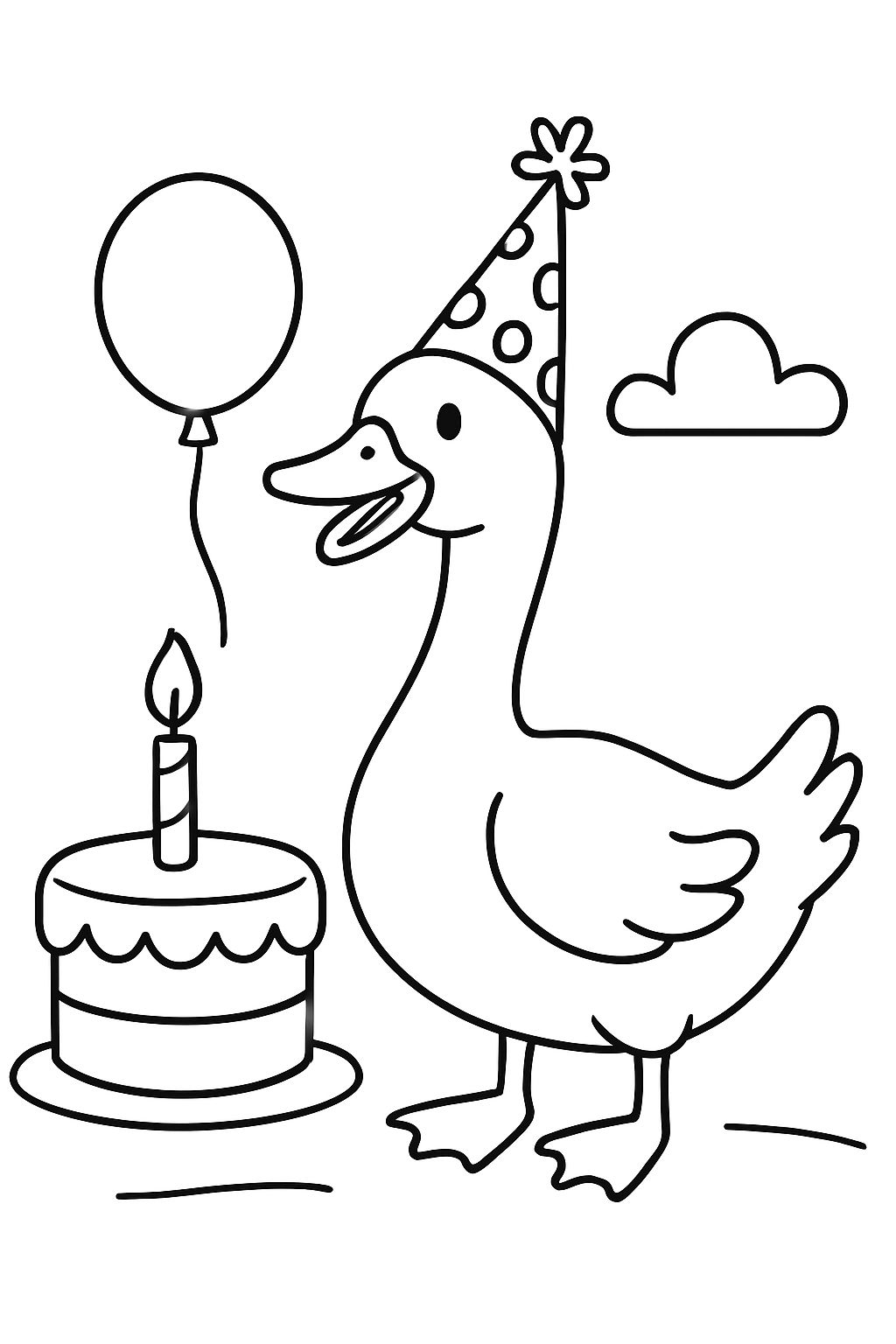 Anna's One Silly Goose Birthday Card