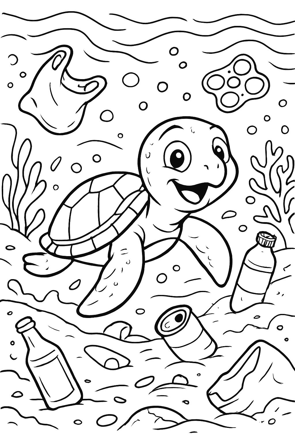Unclean ocean full of trash no human just the ocean Unclean ocean full of trash no human just the ocean