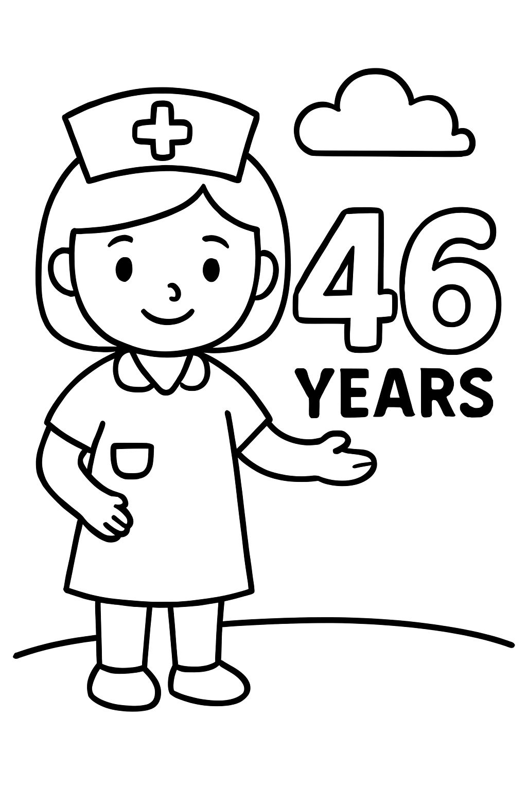 A nurse with 46 years.