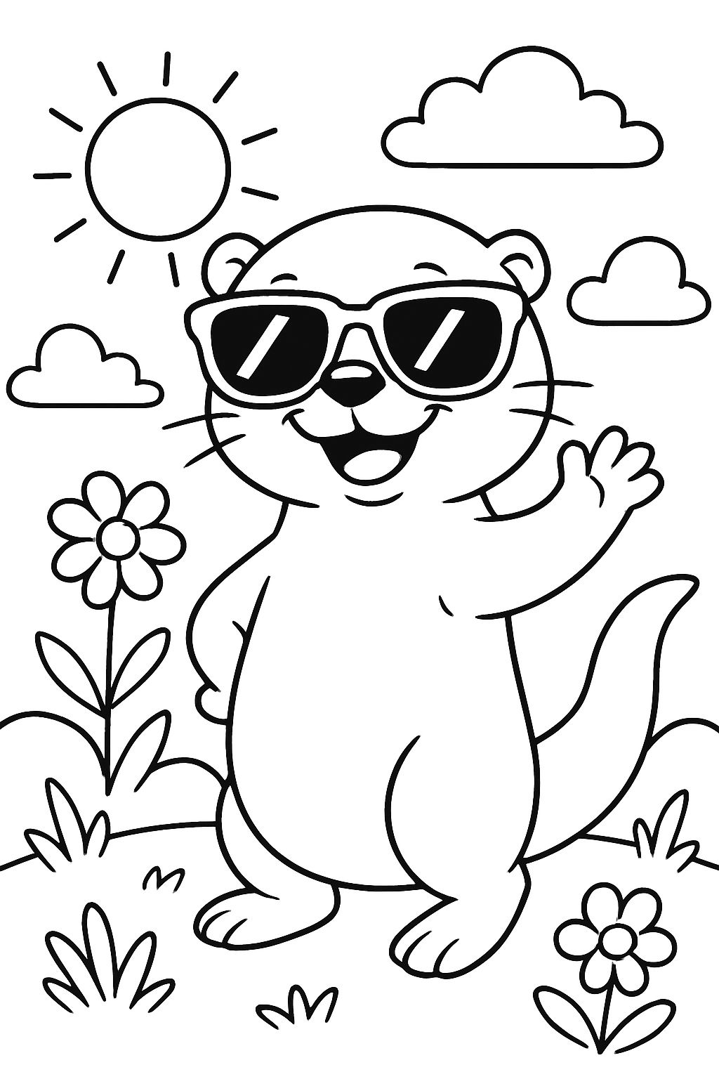 otter mit sonnenbrille otter mit sonnenbrille