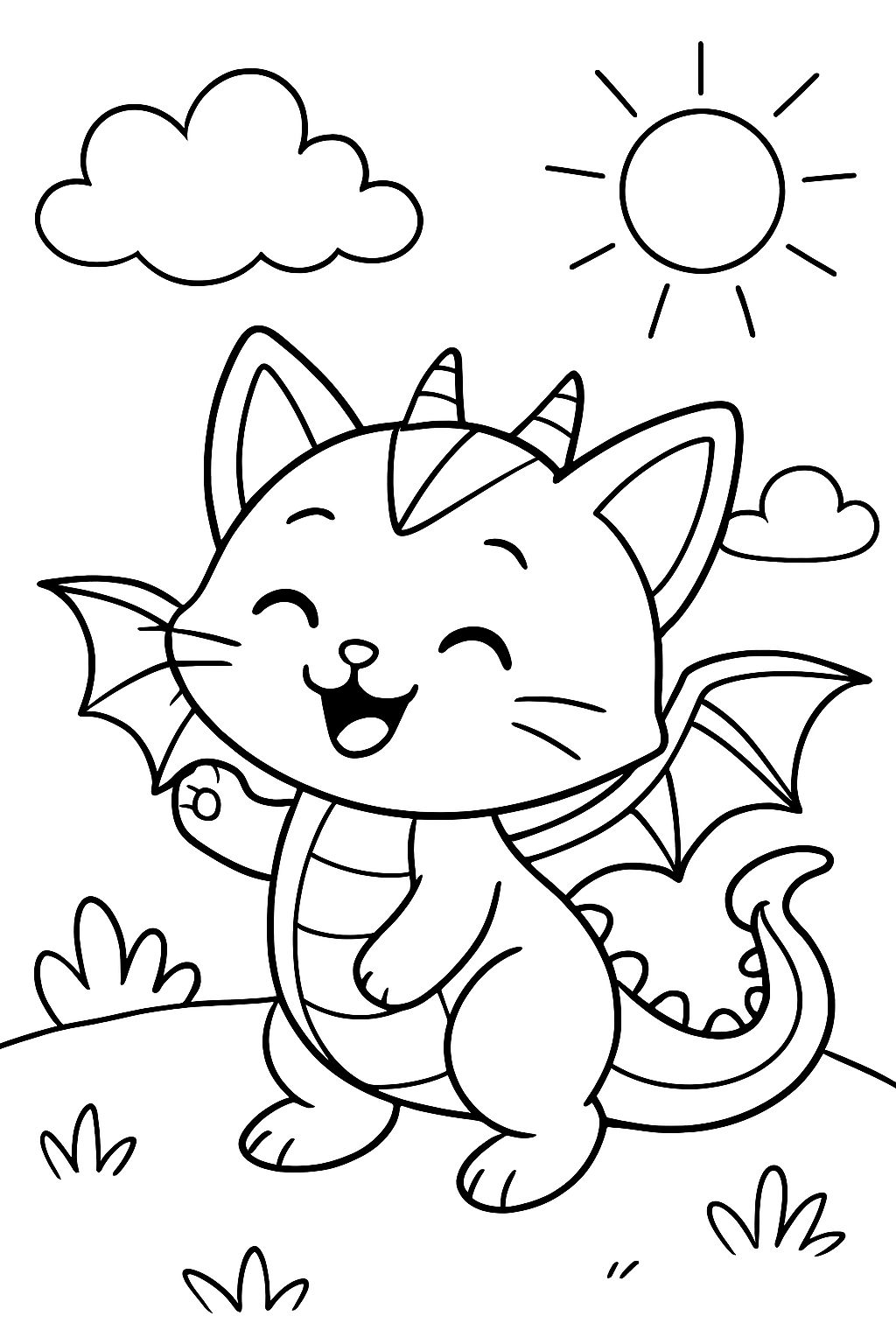 Kätzchen Drache Kätzchen Drache