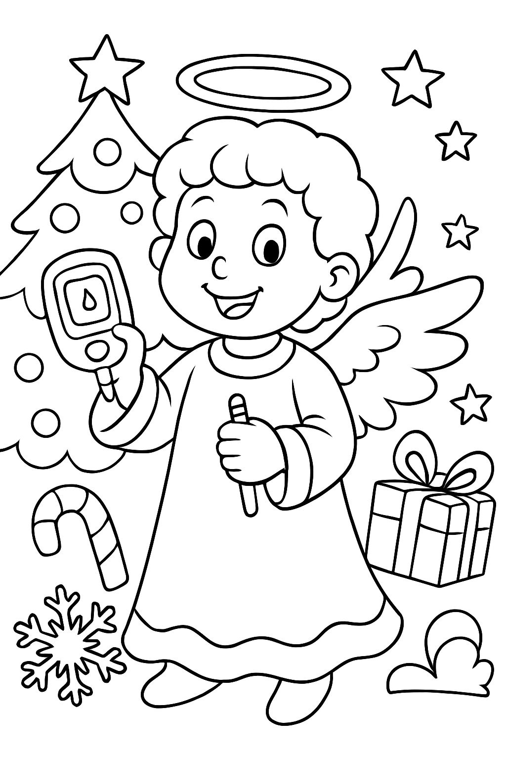 A Christmas angel with diabetes