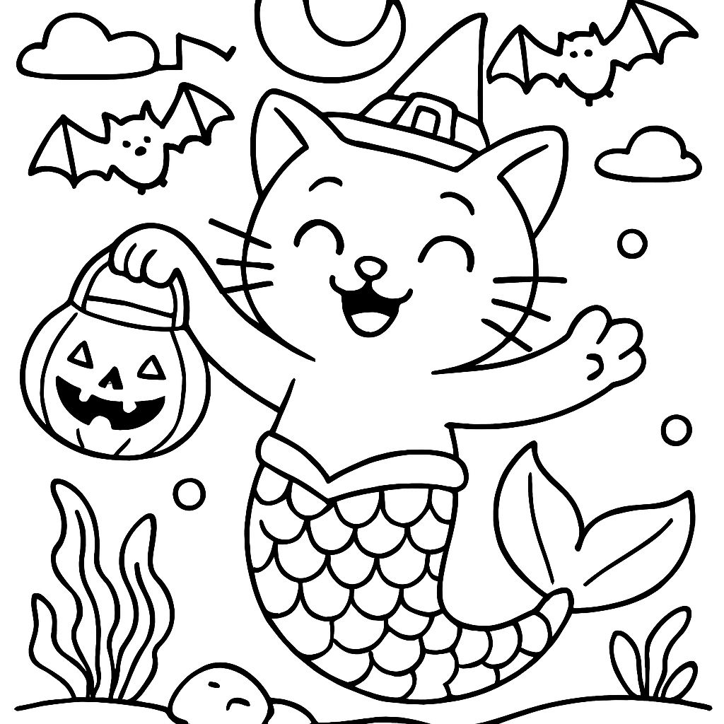 halloween meerjungfrau katze halloween meerjungfrau katze