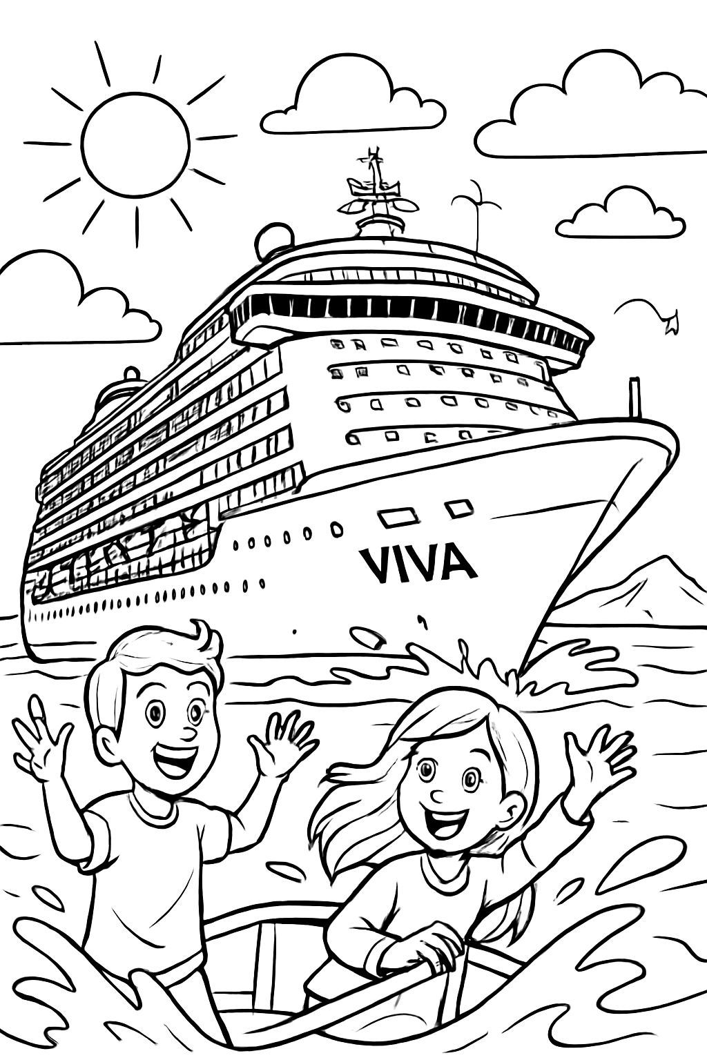 le navire de croisière norvégien viva