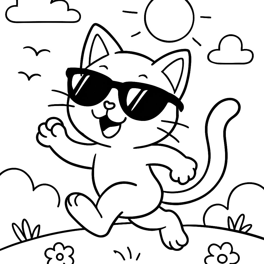 a cute adorable cat with sunglasses a cute adorable cat with sunglasses