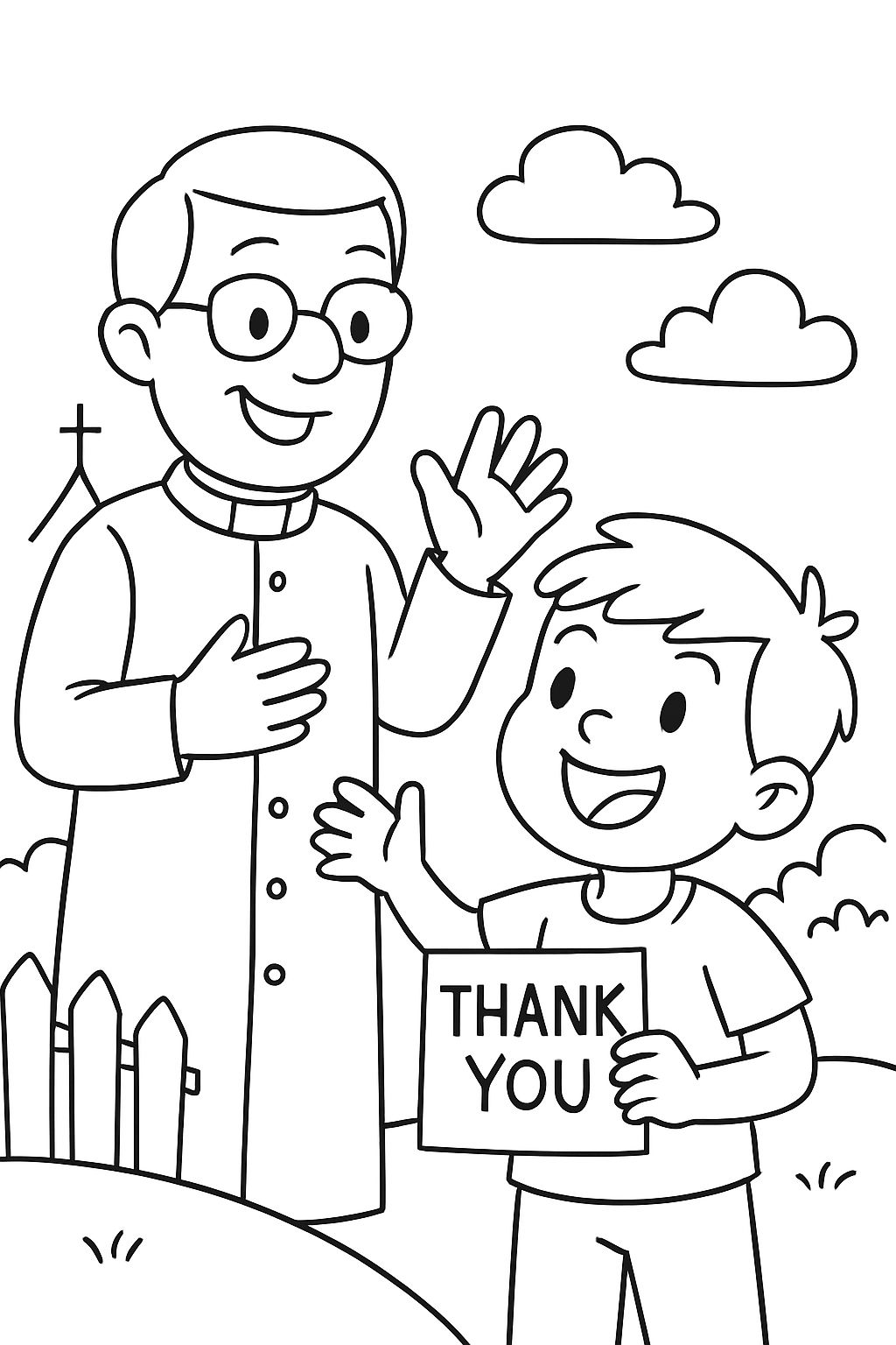 Danke Pastor Hill von einem Jungen