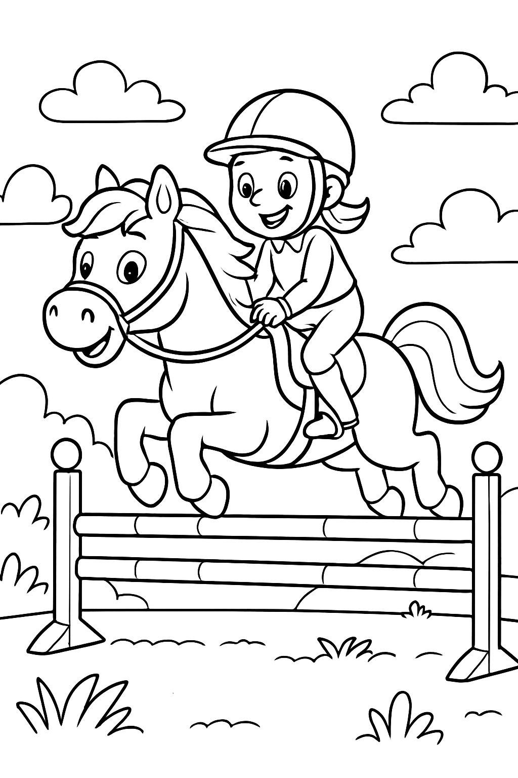 Showjumping horse