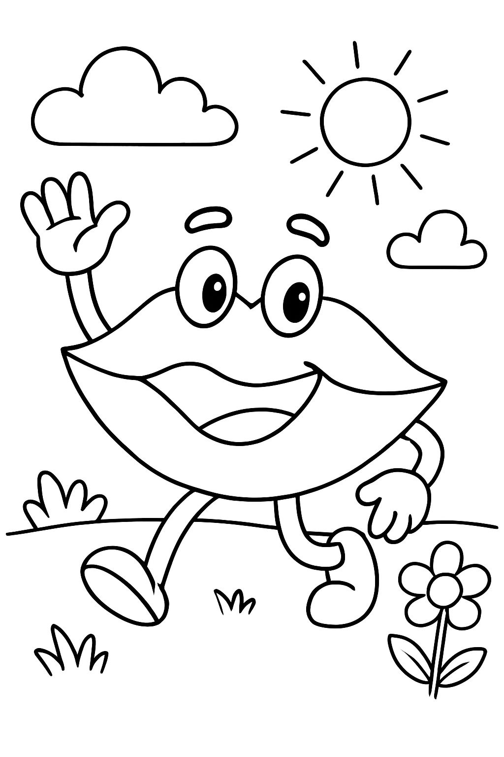 A simple lip without any face features