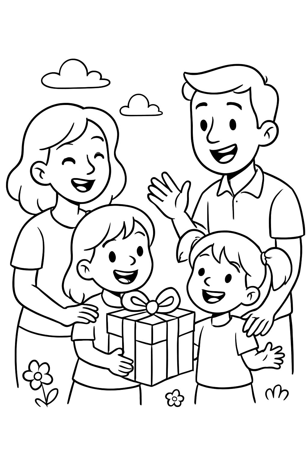 Mama papa 2 mädchen Geschenk