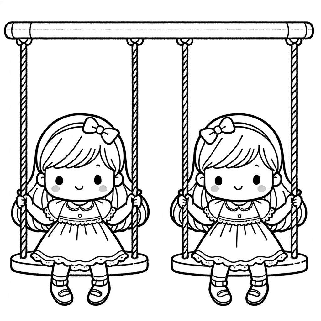 Delightful Twins Coloring Pages For Kids A World Of Creativity