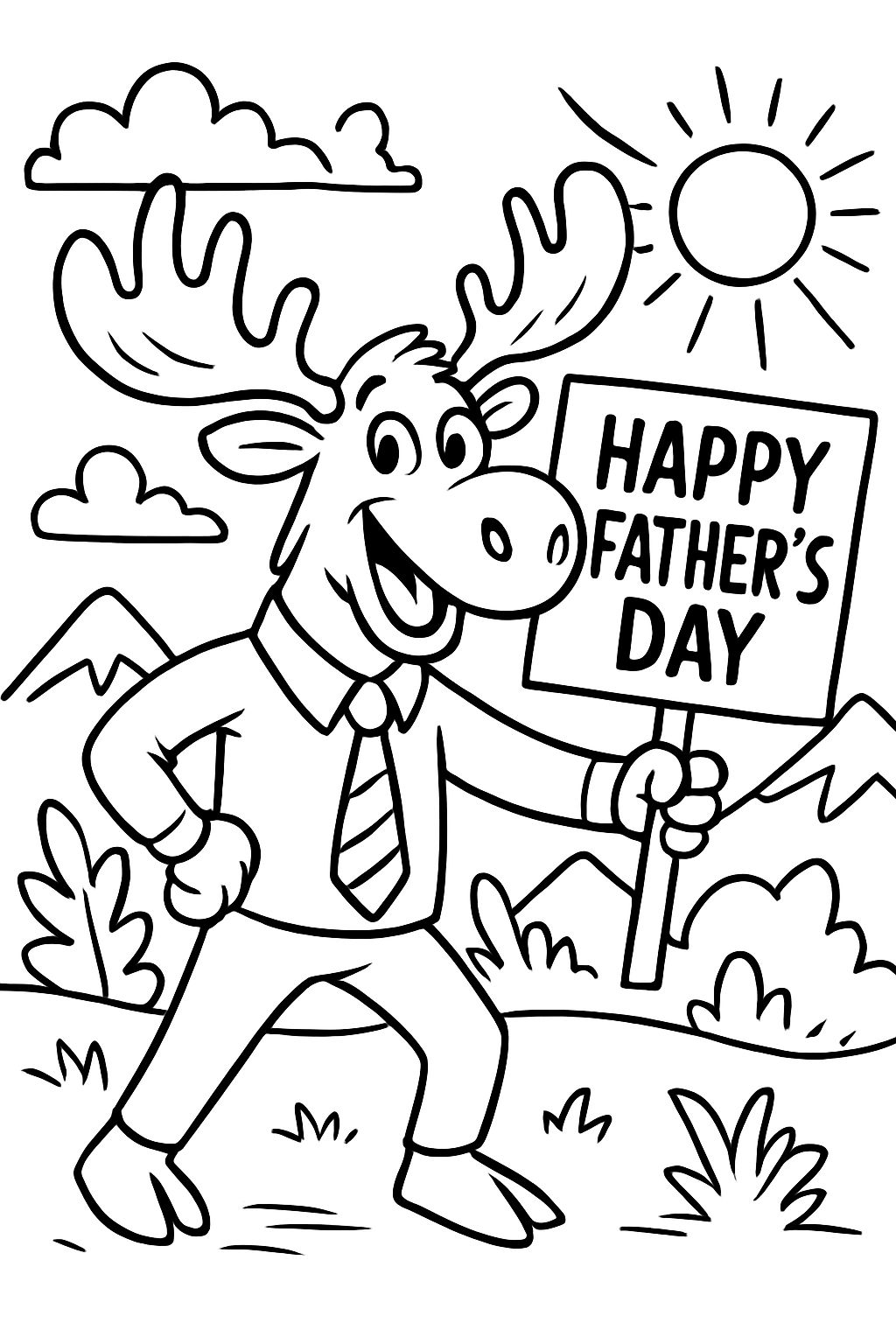 Happy Father's Day moose Happy Father's Day moose