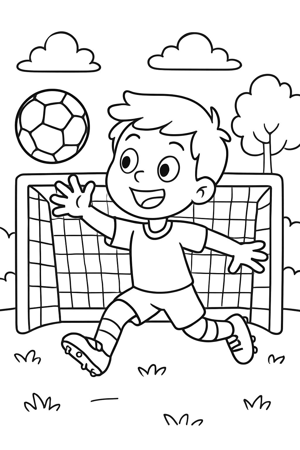 football dans le but