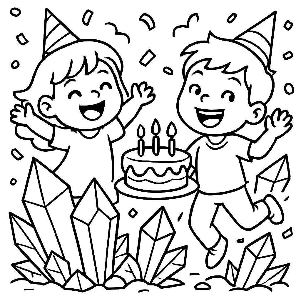 Joyeux anniversaire avec des cristaux Joyeux anniversaire avec des cristaux