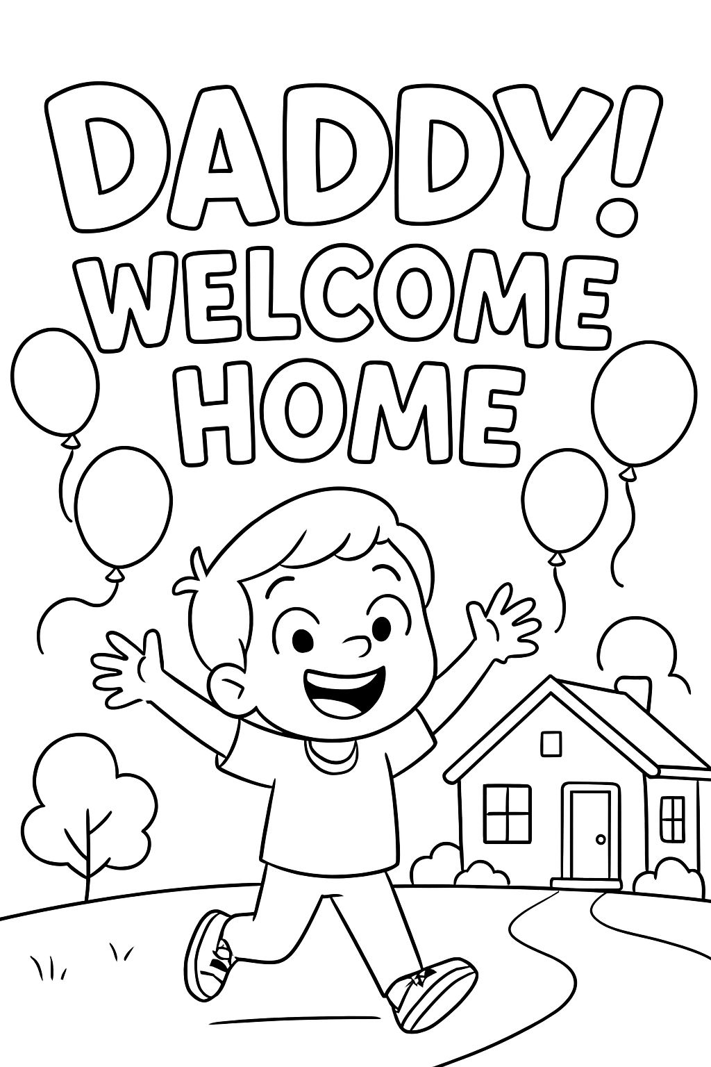 Daddy! Welcome home
