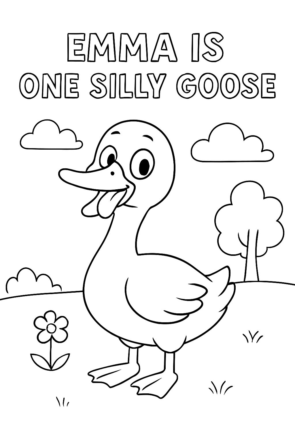 emma is one silly goose