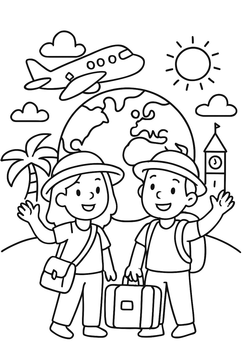 Les voyages mondiaux de ma tante et de mon oncle