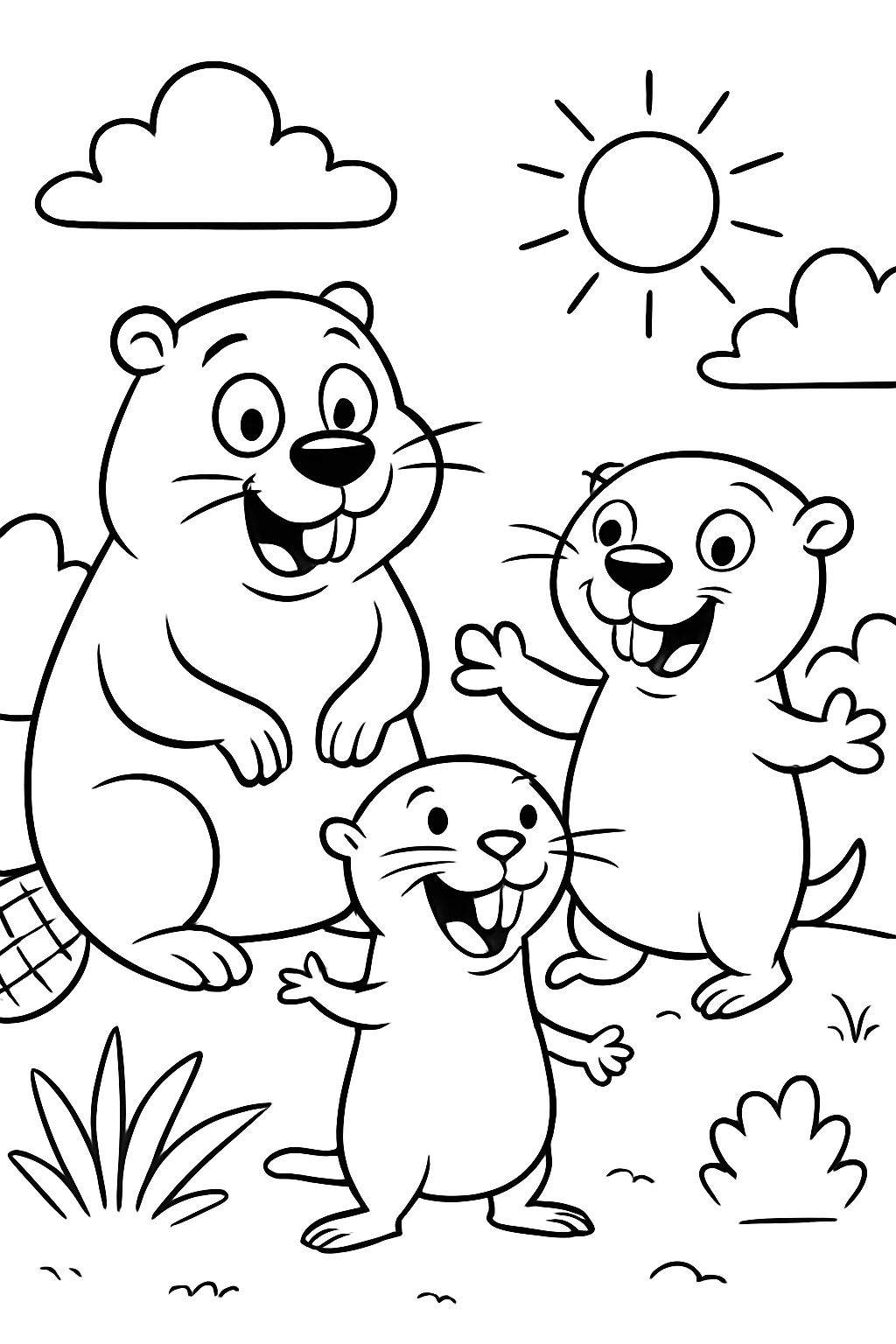 Make a beaver, naked mole rat, and gopher with prominent teeth.