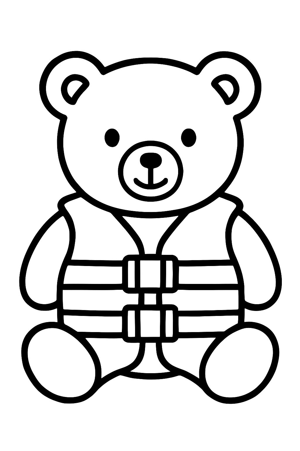 teddy with a life jacket